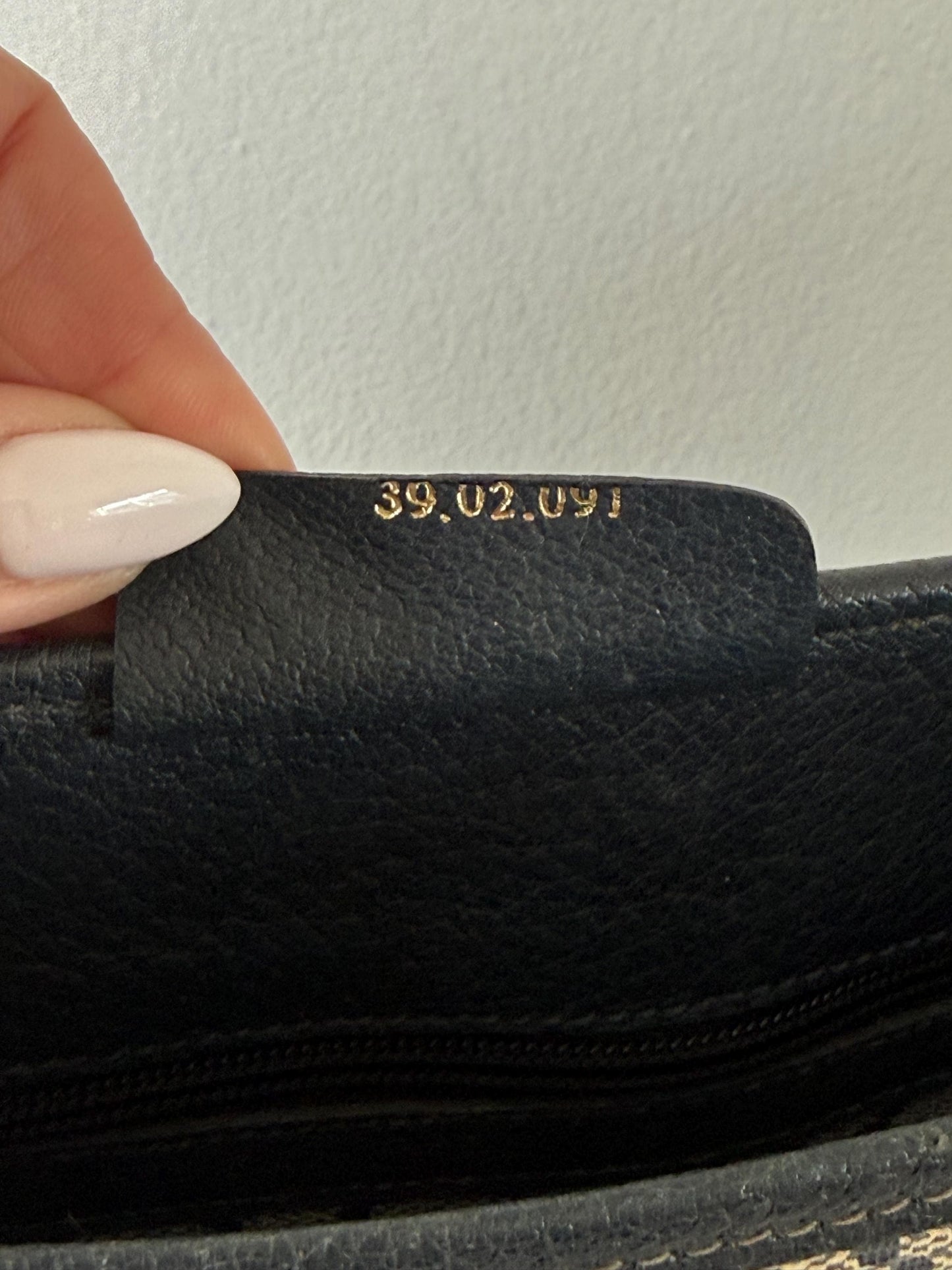 Gucci Vintage GG Supreme Sherry Line Tote in Navy