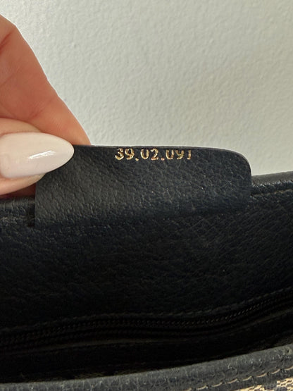 Gucci Vintage GG Supreme Sherry Line Tote in Navy