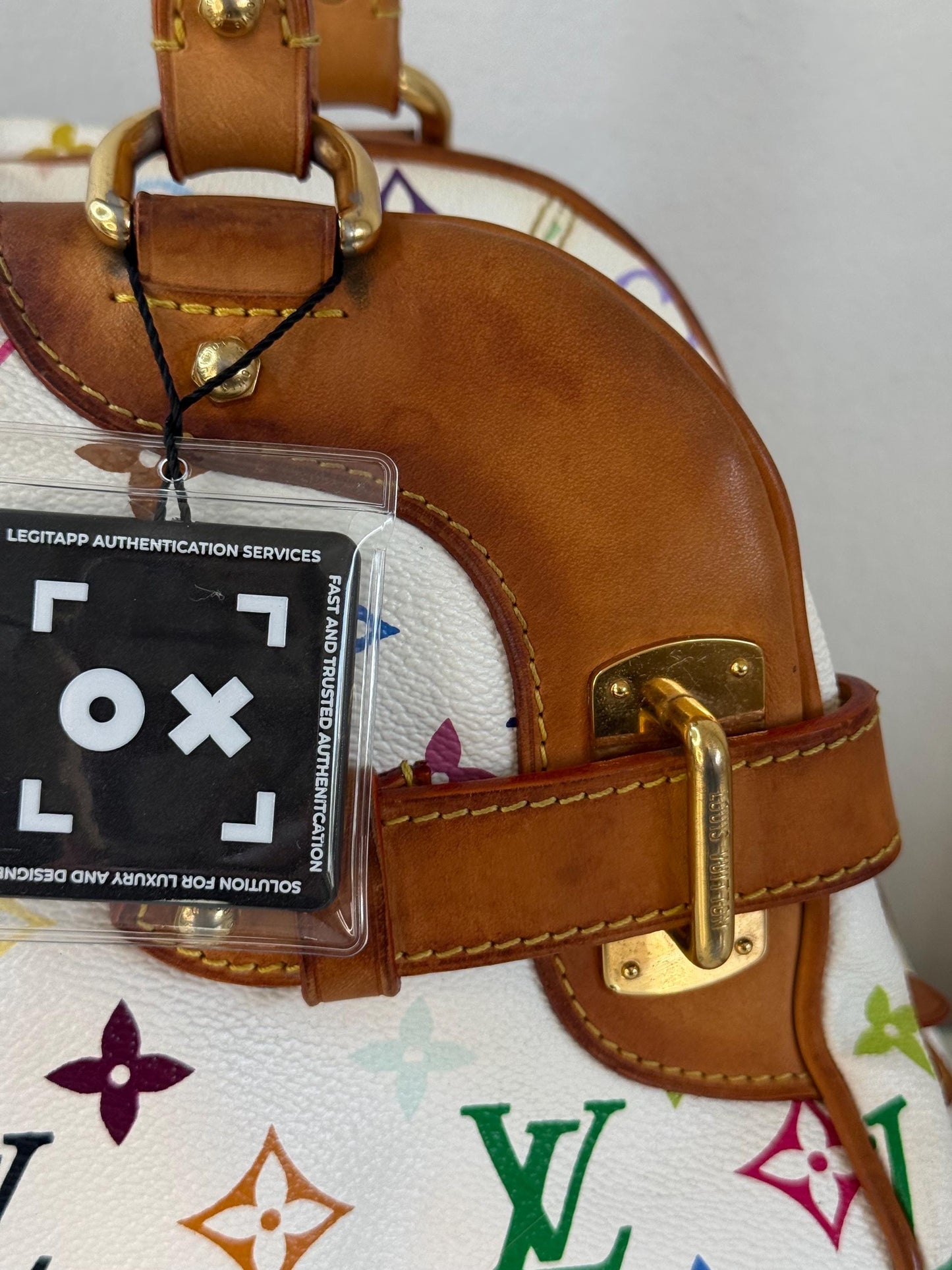 Louis Vuitton White Monogram Murakami Claudia