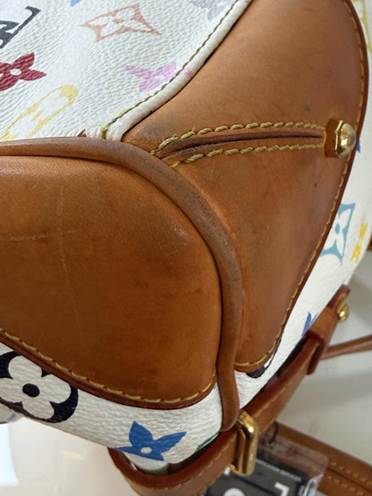 Louis Vuitton White Monogram Murakami Claudia
