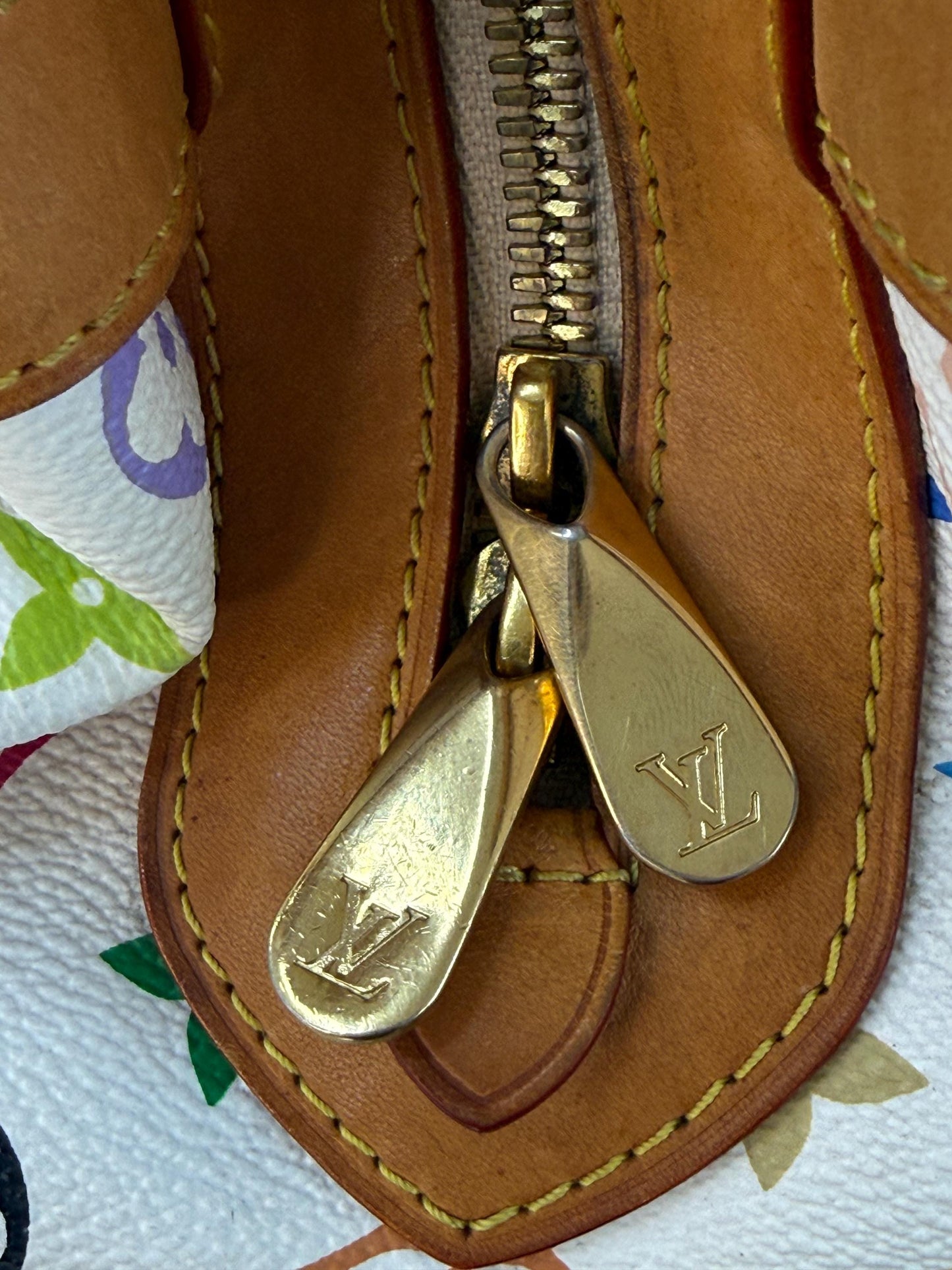 Louis Vuitton White Monogram Murakami Claudia