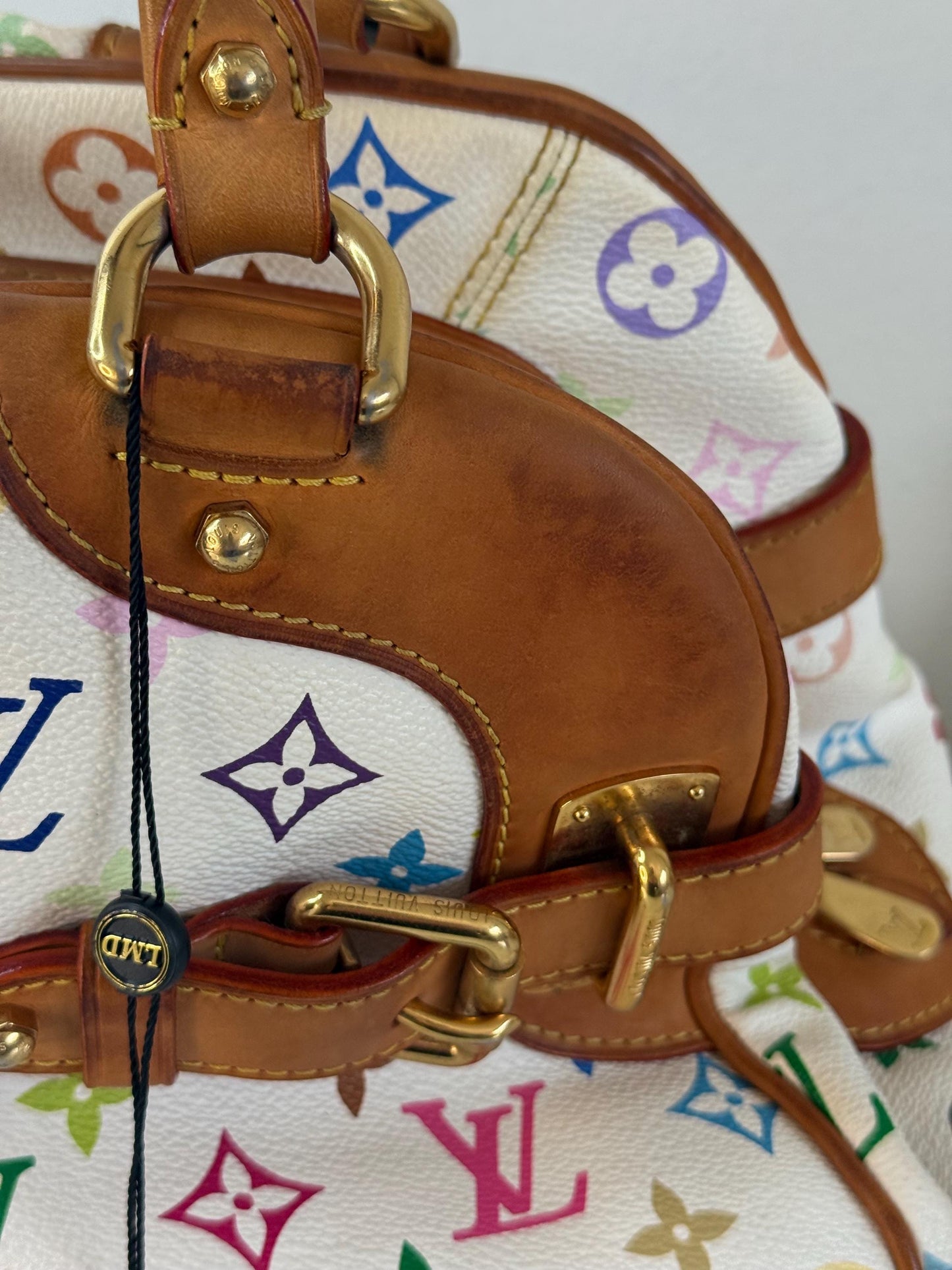 Louis Vuitton White Monogram Murakami Claudia