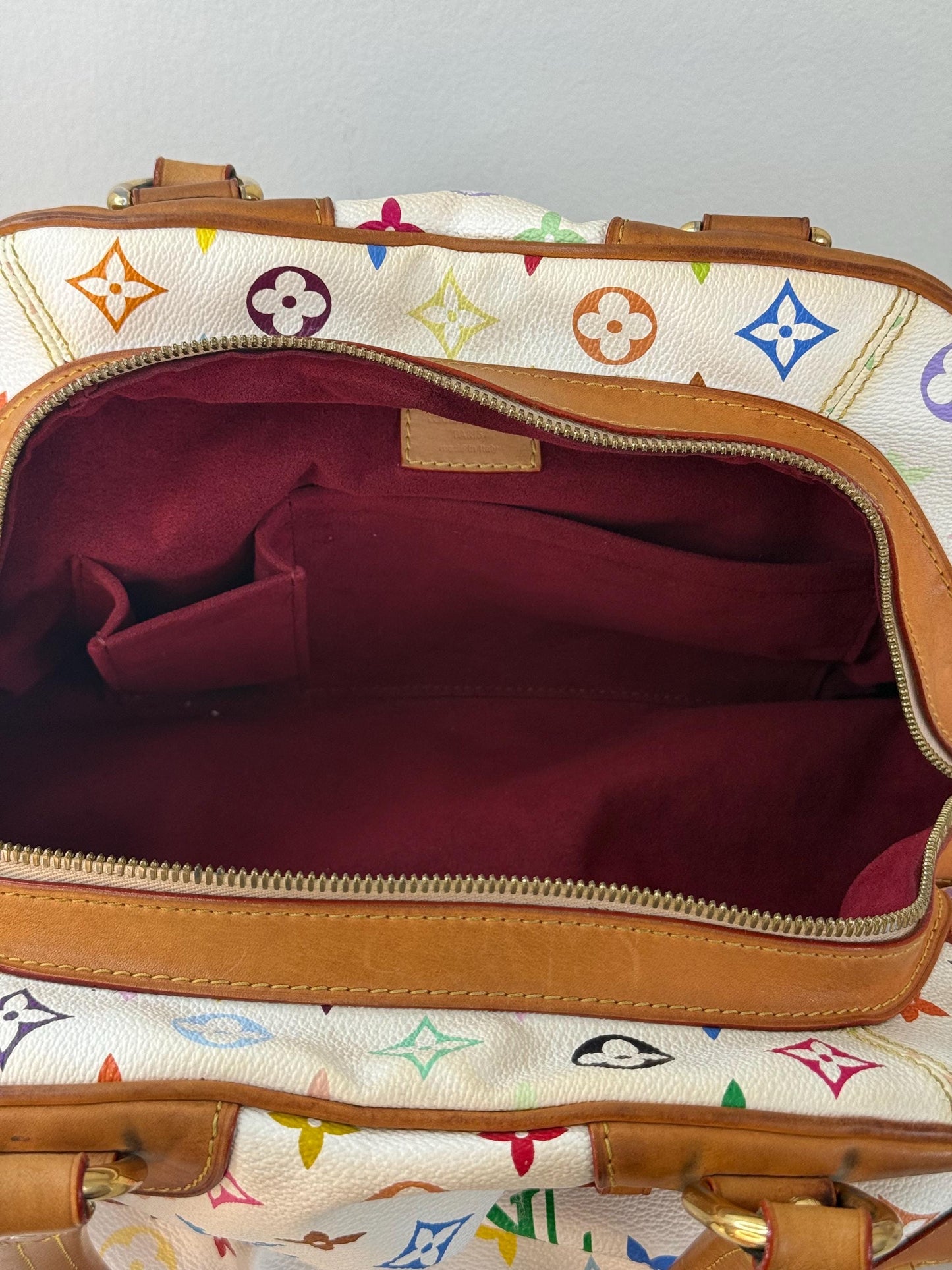 Louis Vuitton White Monogram Murakami Claudia