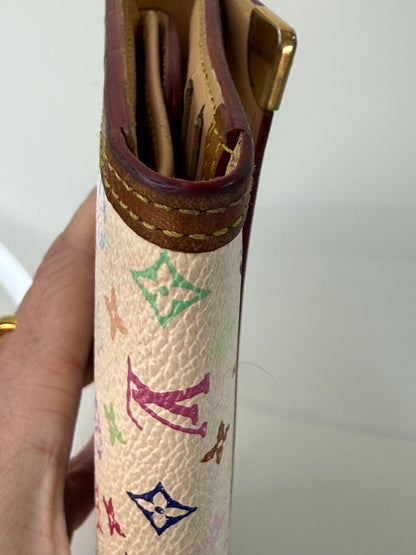 Louis Vuitton X Takashi Murakami Vintage International Long Wallet White