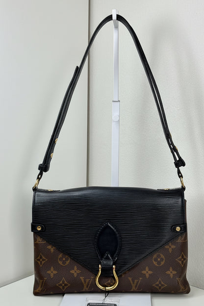 Louis Vuitton Epi Black and Monogram Saint Michel