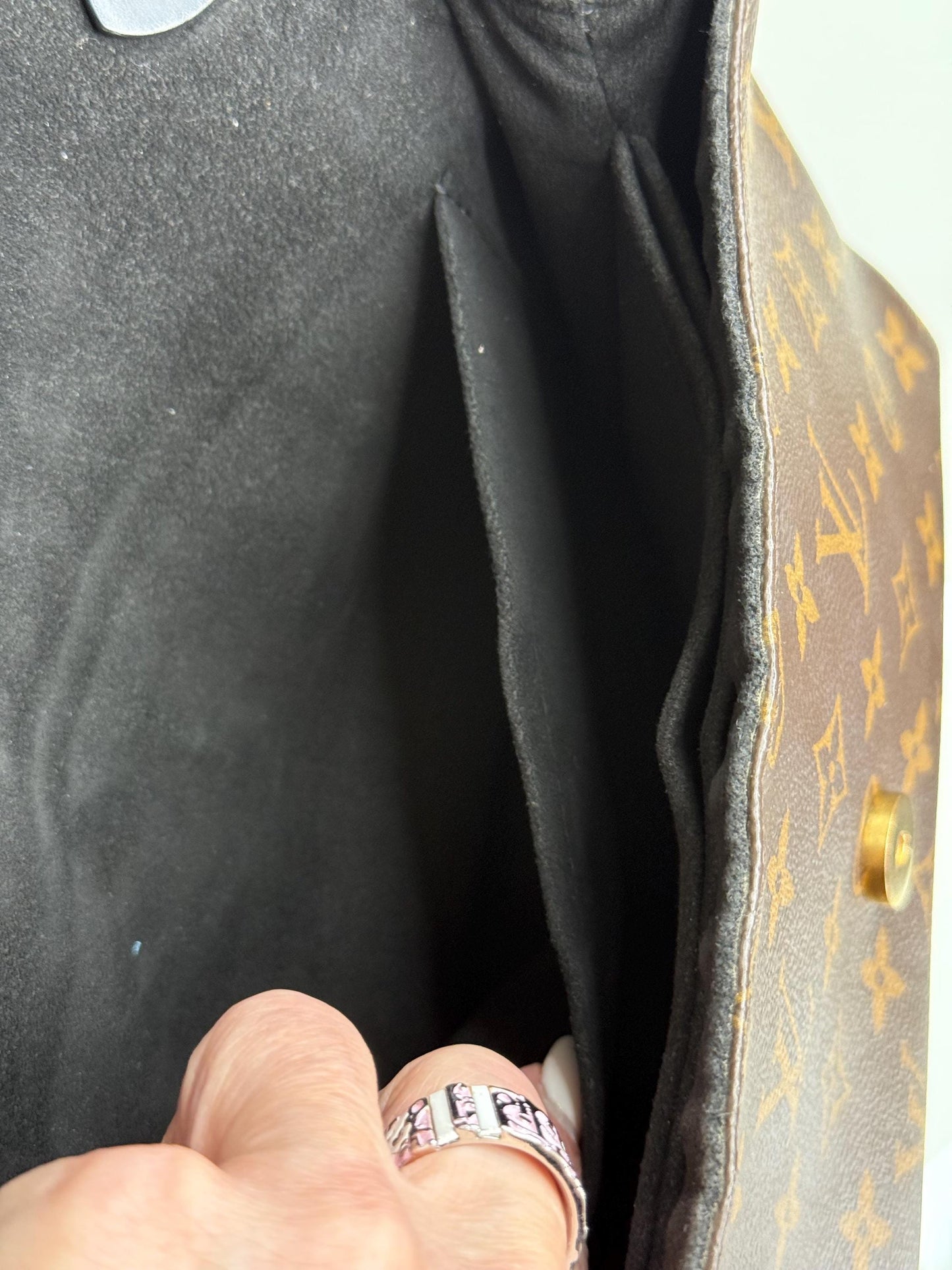 Louis Vuitton Epi Black and Monogram Saint Michel