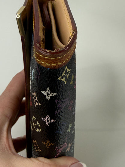 Louis Vuitton X Takashi Murakami Vintage International Long Wallet Black