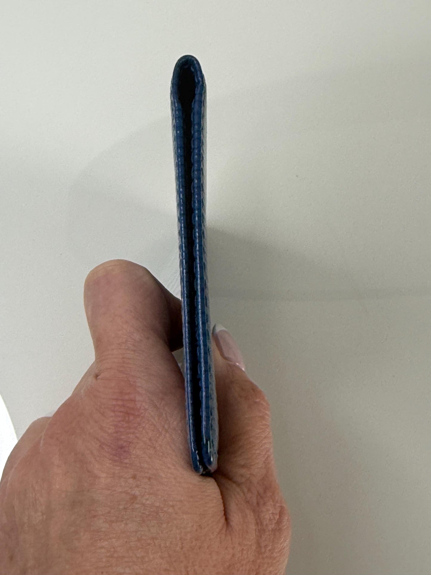 Louis Vuitton Blue Epi Leather Card Holder Wallet