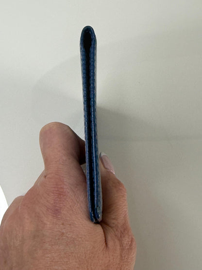 Louis Vuitton Blue Epi Leather Card Holder Wallet
