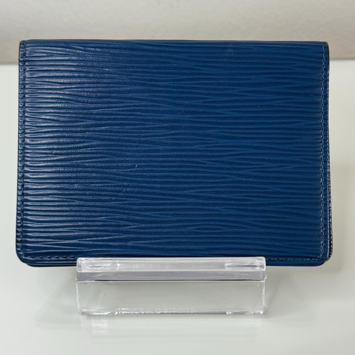 Louis Vuitton Blue Epi Leather Card Holder Wallet