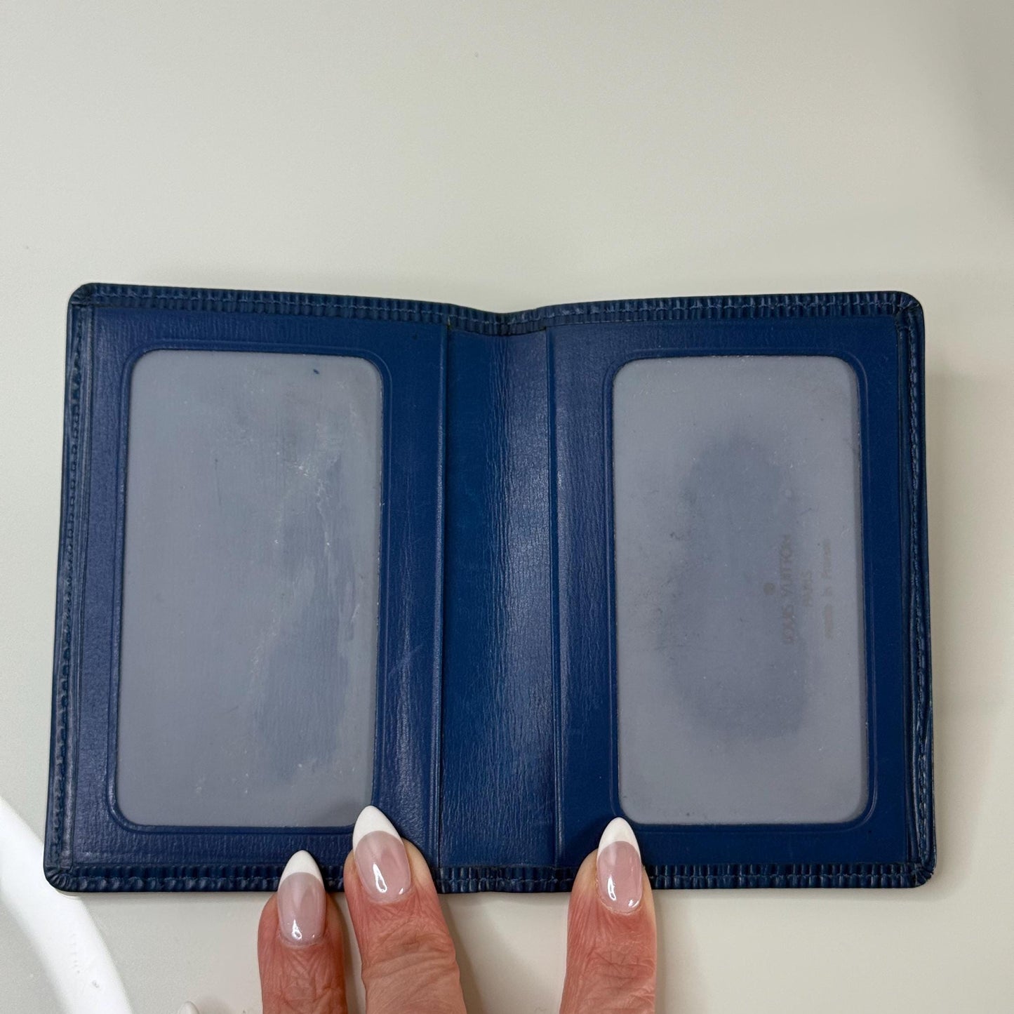 Louis Vuitton Blue Epi Leather Card Holder Wallet